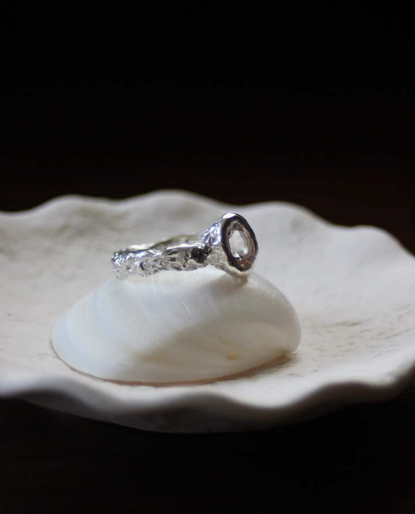 Ring with Morganite gem