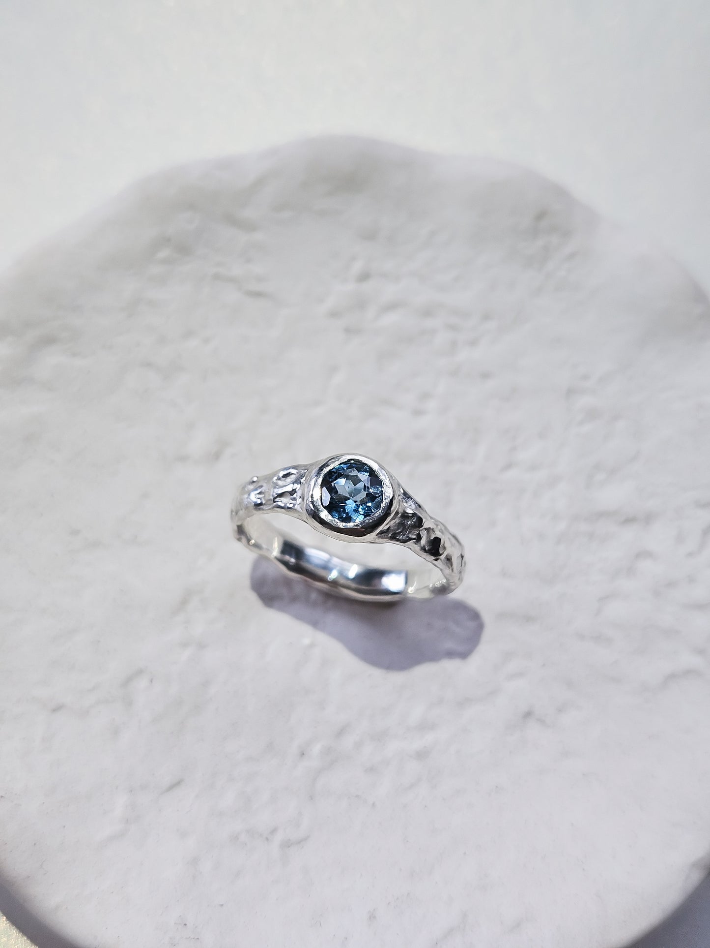 Ring with topaz