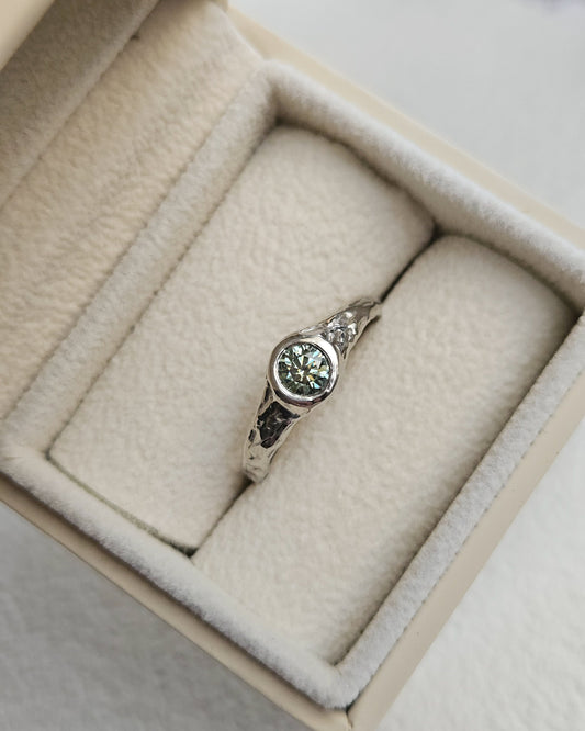 Moissanite ring