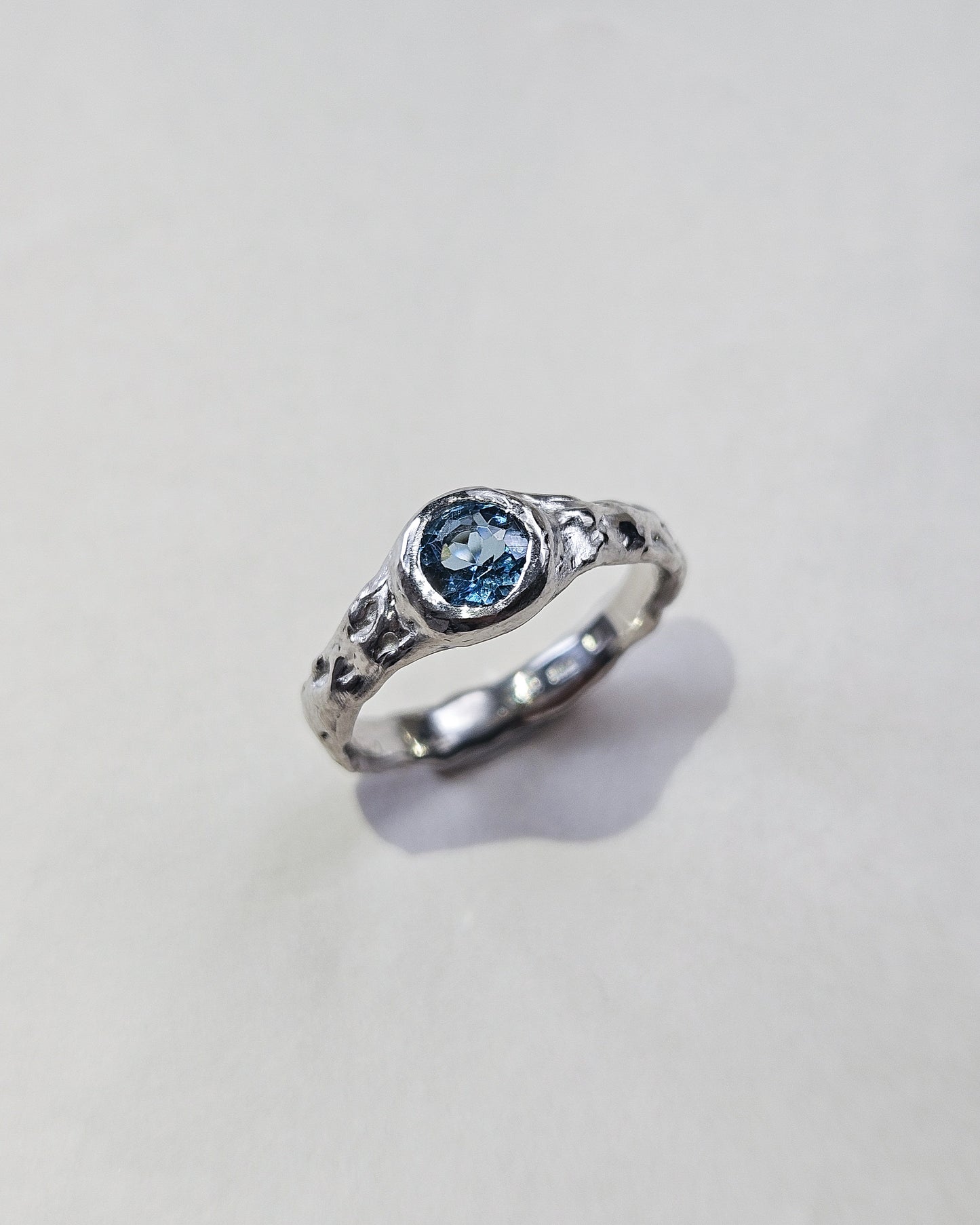 Ring with topaz