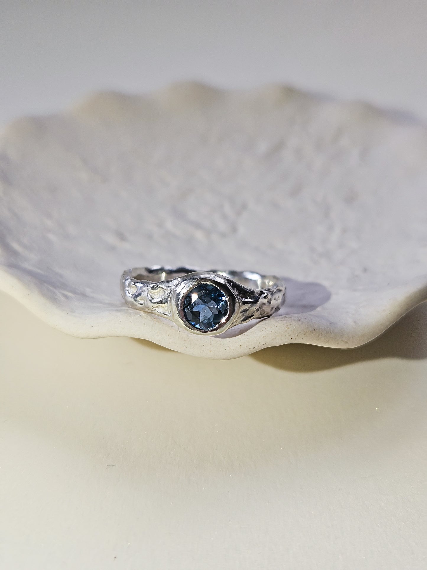 Ring with topaz